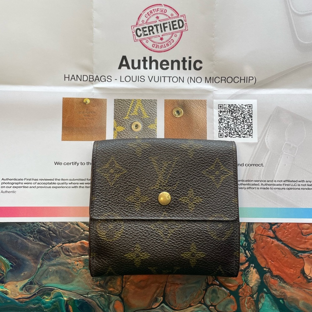 🤎LOUIS VUITTON🤎MONOGRAM🤎TRI-FOLD ELISE WALLET🤎